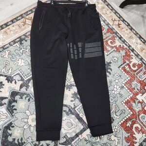 Mens Public Record Black Standard Fit Stripped Jogger Sz XXL MSRP $108